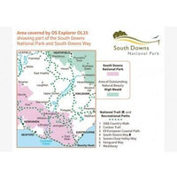 OS Explorer Map OL25 - Eastbourne and Beachy Head - area covered