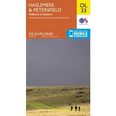 OS Explorer OL33 - Haslemere and Petersfield Map