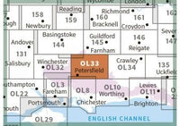 OS Explorer OL33 - Haslemere and Petersfield Map