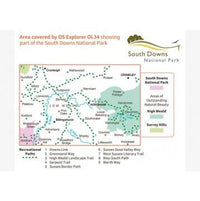 OS Explorer OL34 - Crawley and Horsham Map overview