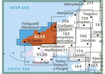 OS Explorer Map OL35 - North Pembrokeshire - surrounding area