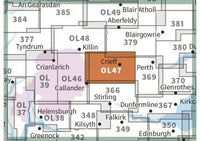 OS Explorer Map OL47 - Crieff