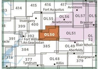 OS Explorer Map OL50 - Ben Alder