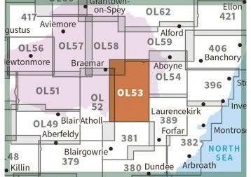 OS Explorer Map OL53 - Lochnagar