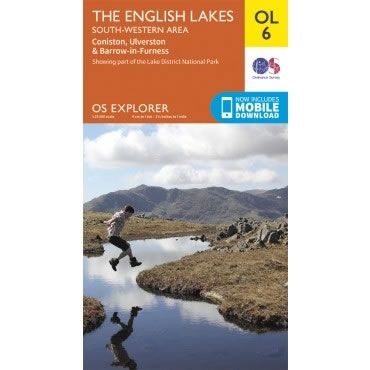 OS Explorer Map OL06 - The English Lakes - South Western area