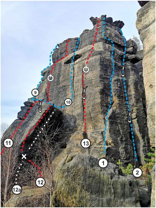 Ostrov Rock Climbing Guidebook - Example page 3