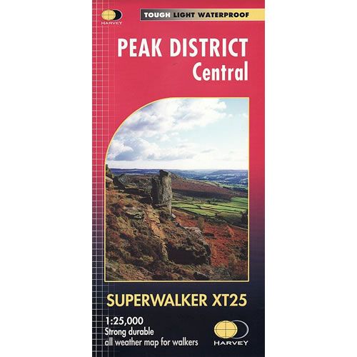 Peak District Central XT25 Superwalker Map