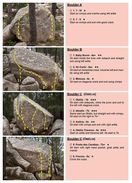 Sintra Bouldering Guidebook - Sample page 1