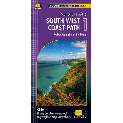 South West Coast Path 1 XT40 Harvey Map