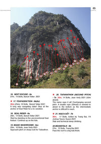 Vietnam Rock Climbing Guidebook - Example page 1