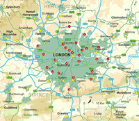 Walking in London Guidebook - overview of the walks covered