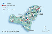 Walking on La Gomera and El Hierro Guidebook - El Hierro Walks Map