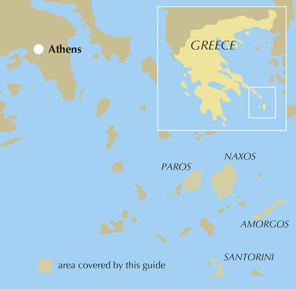 Walking on the Greek Islands Guidebook - The Cyclades - mArea Covered