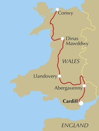 Walking The Cambrian Way Guidebook - Route Map